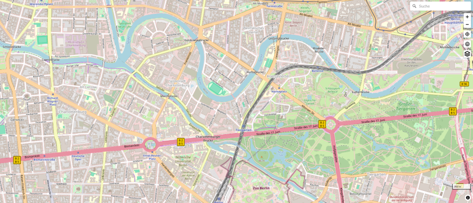 Straßenkarte von Openstreetmap
